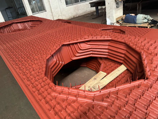 Distribuzione ottimale del calore dell'acqua Costruzione a parete membranosa di caldaia tubolare Pittura
